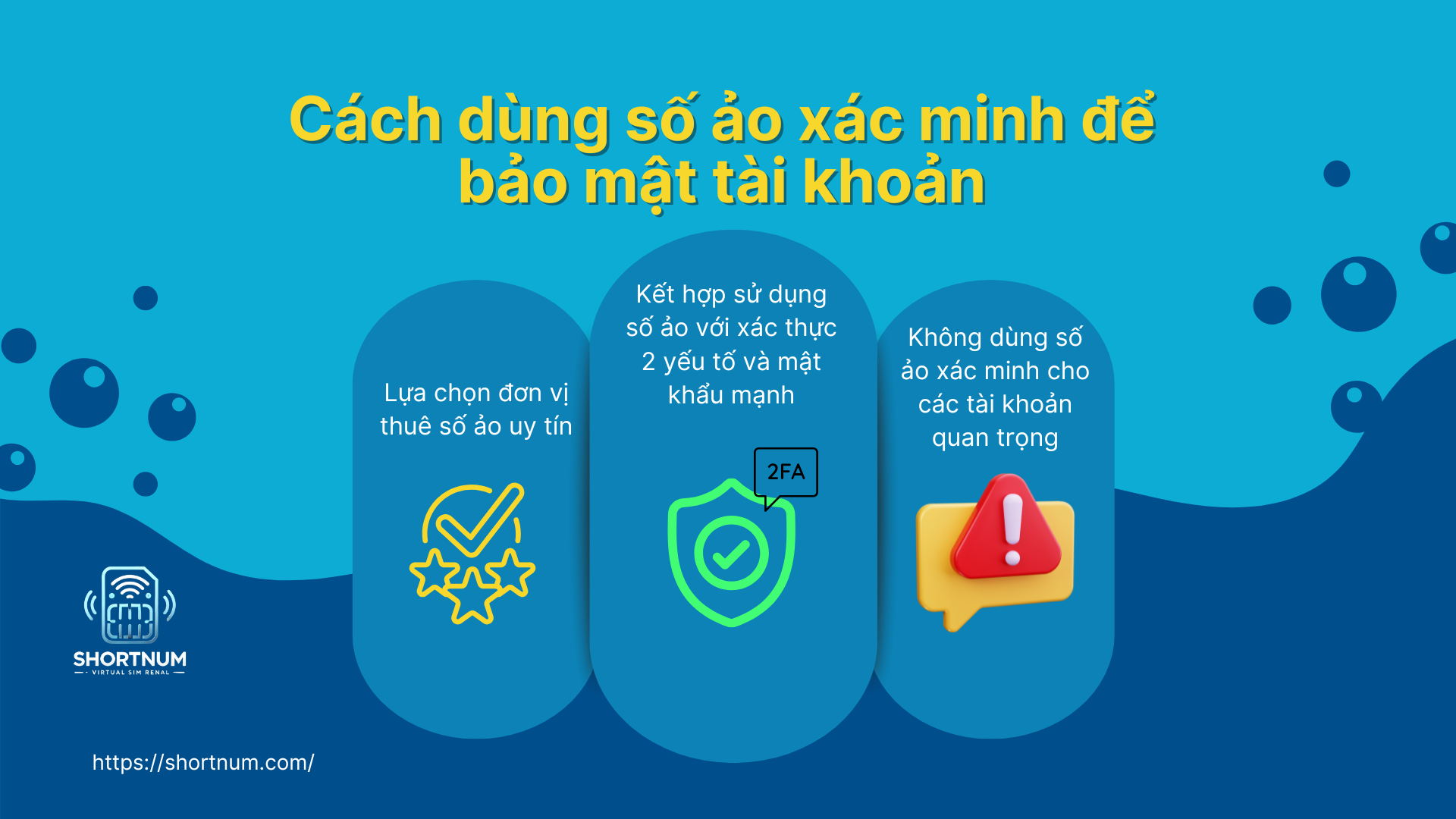Cách dùng số ảo xác minh để bảo mật tài khoản